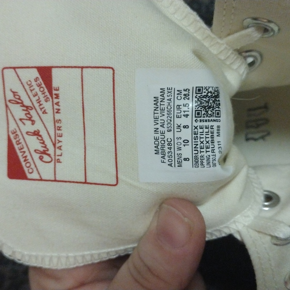 Chuck 70 De Luxe Heel Converse Women's Size 10 White High-Top Platform Sneakers - Picture 7 of 8